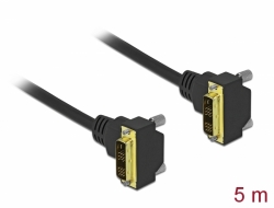 85908 Delock DVI Kabel 18+1 Stecker gewinkelt zu 18+1 Stecker gewinkelt 5 m