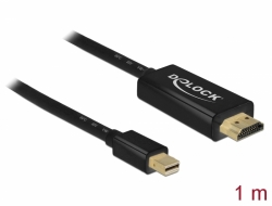 83698 Delock Cable pasivo de mini DisplayPort 1.1 a HDMI 1 m