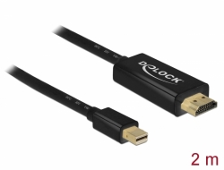 83699 Delock mini DisplayPort passivo 1.1 a cavo per HDMI da 2 m