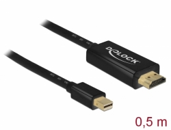 83992 Delock Cablu pasiv mini DisplayPort 1.1 la HDMI 0,5 m