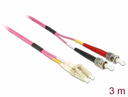 84687 Delock Câble en fibre optique LC > ST Multimode OM4 3 m