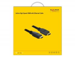 Delock Produits 86034 Delock Câble HDMI optique actif avec blindage  métallique, 8K 60 Hz 50 m