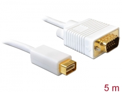 82935 Delock Cable mini DVI > VGA 15 pin male 5 m