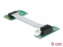 41305 Delock Karta rozszerzeń Mini PCI Express > PCI Express x1 wsuwana z lewej strony