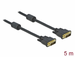 83192 Delock Cable DVI 24+1 male > DVI 24+1 male 5 m black