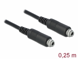 85115 Delock Cable Stereo Jack 3.5 mm female panel-mount > Stereo Jack 3.5 mm female panel-mount  25 cm