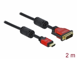 84342 Delock HDMI zu DVI 24+1 Kabel bidirektional 2 m