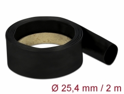 20670 Delock Tub de contracție termică 2 m x 25,4 mm Raport de contracție 4: 1, negru