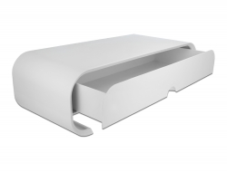 18324 Delock Monitor Stand with Drawer white