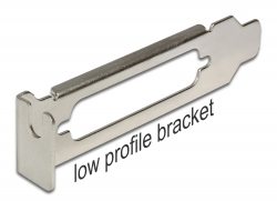 89230 Delock Low Profile Slot Bracket with D-Sub 25 opening