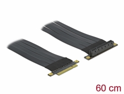 85767 Delock Riser Karte PCI Express x8 zu x8 mit flexiblem Kabel 60 cm