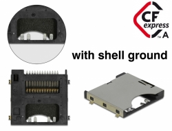 66329 Delock CFexpress fém konnektor A-típusú csatlakozási felülettel (EMI védőborítással)