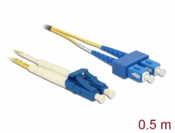 86548 Delock Câble en fibre optique LC > SC mode unique OS2 0,5 m