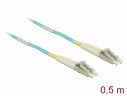 86549 Delock Cablu cu fibră optică LC > LC Multimode OM3 0,5 m