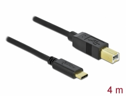 83667 Delock USB 2.0 Kabel Type-C zu Typ-B 4 m