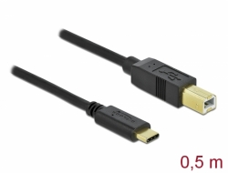 83328 Delock USB 2.0 kábel Type-C à B-típusú 0,5 m