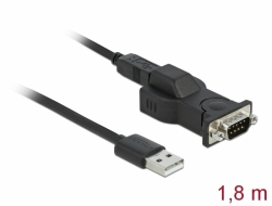 62589 Delock Átalakító USB 2.0 A-típusú – 1 x Soros RS-232 DB9