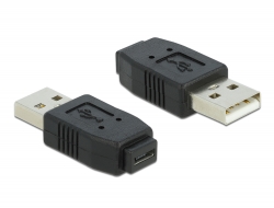 65029 Delock Adapter USB micro-A+B female to USB 2.0 Type-A male
