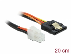 85519 Delock Cable P4 male > SATA 15 pin receptacle 20 cm