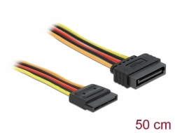 60132 Delock Extension Cable Power SATA 15 Pin male > SATA 15 Pin female 50 cm
