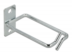 66511 Delock Cable bracket 80 x 40 mm with laterally offset mounting plate metal