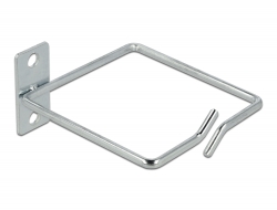 66512 Delock Cable bracket 80 x 80 mm with laterally offset mounting plate metal