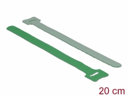 18693 Delock Rzepy, długość 200 mm x szerokość 12 mm, 10 szt. zielony