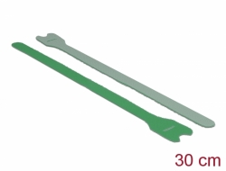 18694 Delock Pásky na suchý zip D 300 mm x Š 12 mm 10 kusů zelený