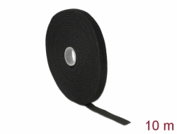 18712 Delock Hook-and-loop tape on roll L 10 m x W 13 mm black