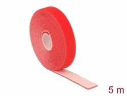 18723 Delock Hook-and-loop tape on roll L 5 m x W 20 mm red
