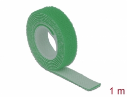 18725 Delock Klettband auf Rolle L 1 m x B 13 mm grün