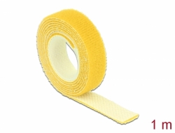 18733 Delock Hook-and-loop tape on roll L 1 m x W 13 mm yellow