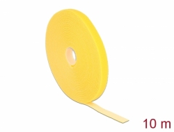 18736 Delock Hook-and-loop tape on roll L 10 m x W 13 mm yellow