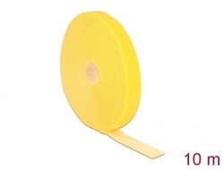 18740 Delock Páska suchého zipu na roli, D 10 m x Š 20 mm, žlutá