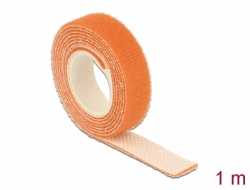 18741 Delock Hook-and-loop tape on roll L 1 m x W 13 mm orange