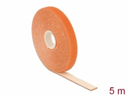 18743 Delock Hook-and-loop tape on roll L 5 m x W 13 mm orange