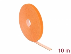 18744 Delock Hook-and-loop tape on roll L 10 m x W 13 mm orange