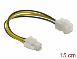 82428 Delock Przewód przedłużający P4 z 4-pinowym wtykiem > 4-pinowe gniazdo P4, 15 cm