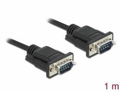 86573 Delock Sériový kabel rozhraní RS-232 D-Sub 9, ze zástrčkového na zástrčkového, délky 1 m