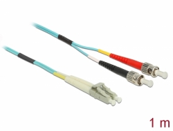 86567 Delock Cable de fibra óptica LC > ST multimodo OM3 1 m