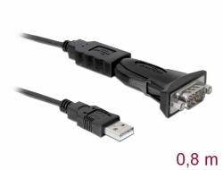 61460 Delock Adapter USB 2.0 Typ-A zu 1 x Seriell RS-232 DB9 
