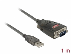 61364  Adaptateur USB 2.0 Type-A > 1 x RS-232 DB9 série
