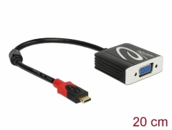 62994 Delock Adapter USB Type-C™ Stecker > VGA Buchse (DP Alt Mode) 