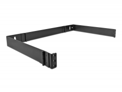 43318 Delock Rack de montaje en pared 1U negro plegable para dispositivos de 19″