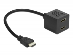 65226 Delock High Speed HDMI with Ethernet Splitter 1 x male to 2 x female