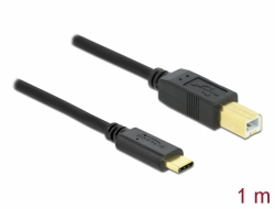 83601 Delock USB 2.0 Kabel Type-C zu Typ-B 1 m