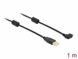 83250 Delock Cable USB-A male > USB micro-B male angled 270°