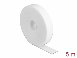 18381 Delock Hook-and-loop tape on roll L 5 m x W 20 mm white