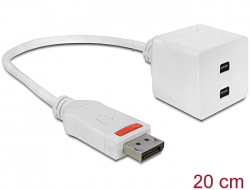 61136 Delock Adapter DisplayPort Stecker > 2x Mini DisplayPort Buchse
