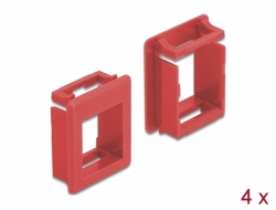 86762 Delock Keystone Holder for cases 4 pieces red